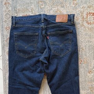 Levi's Dark Blue Straight Jeans for Men